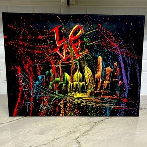 Hand Painted Canvas Picture of Philadelphia 24”x18”
